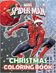 s Christmas Coloring Pages Spiderman  Best Free