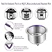 for Instant Pot Compatible with 6,8 Qt, Ninja Foodi 8qt - Stainless Steel Steamer Basket, Springform Pan, Egg Steamer Rack, Silicon Egg Bites Mold and More (Purple)