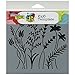 Crafters Workshop 6x6 Stencil Wildflowers, Black/White