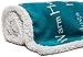 Chanasya Premium Sympathy Warm Hugs Gift Throw Blanket - for Positive Energy Support Comfort Strength - Cancer Chemo Get Well Gift Blanket - Patient Women Men Friend (60x70 Inches) Teal