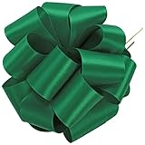Offray Double Face Satin Craft Ribbon, 1-1/2-Inch Wide by 50-Yard Spool, Emerald