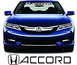 IDCards4U Honda-Accord White Windshield Tint Strip Decals