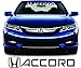 Honda-Accord White Windshield Tint Strip Decals