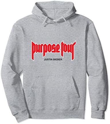 Unisex Justin Bieber Purpose Tour Merch Hoodie XL: Heather Grey