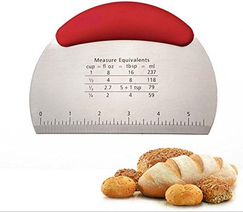 Stainless Steel Dough Scraper &amp; Pastry Cutter Chopper for Cake, Pizza Cutter - Pastry Bread Separator Knife Dough Cutter by SameTech