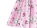 MUXXN Women's Ruched Bust High Waist Formal Work Midi Dress (Floral Pink M)
