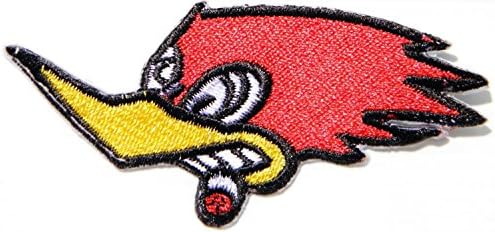 Bird Woody Woodpecker Roadrunner Born to Race Biker Rider Racing Jacket T-shirt Vest Patch Size 3.5"width X 1.5"height
