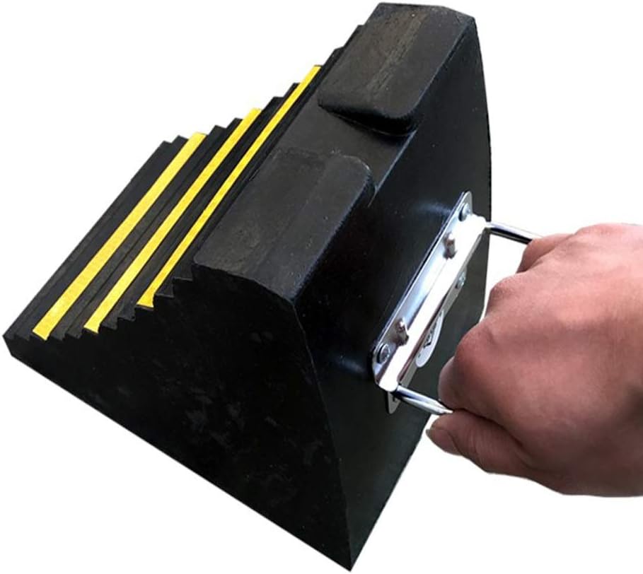 LJFYMX Wheel Chocks Gear wheels, the rubber wheels of the trailer or caravan plug and jack with the use of trolleys rubber wheel chocks