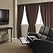 Eclipse Bradley Thermal Insulated Single Panel Rod Pocket Darkening Curtains for Living Room, 50 in x 84 in, Chocolate