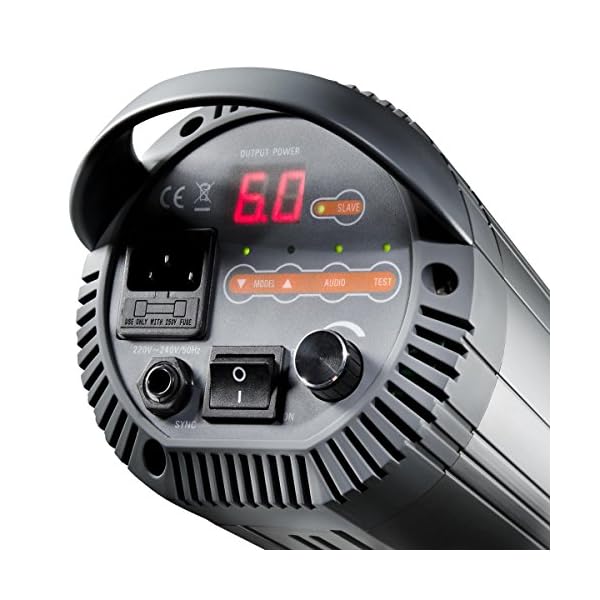 Walimex Pro VC-300 Excellence Einsteiger Studio-Set (Studioblitz 300Ws, Lampenstativ, Durchlichtschirm) – Bild 4