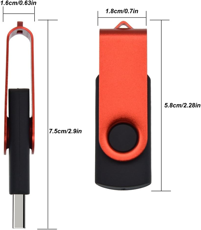 USB Stick 8GB Bulk Pack of 10, USB 2.0 Flash Drives Metal Value Memory Sticks 8 Giga - Image 4