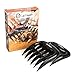 LauKingdom Matte Wolverine Meat Claws-Pulled Pork Shredder Claws-BBQ Meat Handler Forks (Black)