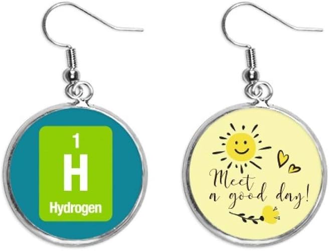 Amazon.com: H Hydrogen Chemical Element Science Ear Drop ...