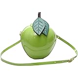 Fruit Apple Pineapple Strawberry Watermelon Shape Women PU Leather Clutch Purse Cross Body Bag