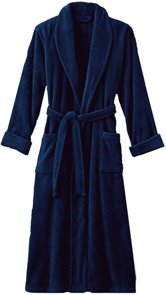 mens cotton velour bathrobe