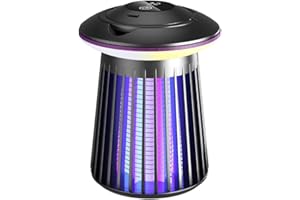 Mosquito Zapper Outdoor Indoor, 4-in-1 2000V Electric Bug Zapper with 2000mAh Battery, USB Charging, Low Noise, Portable Cord