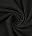 JOKHOO Mens Long Sleeve Hipster Hip Hop Basic Curved Hem T Shirt Black Medium