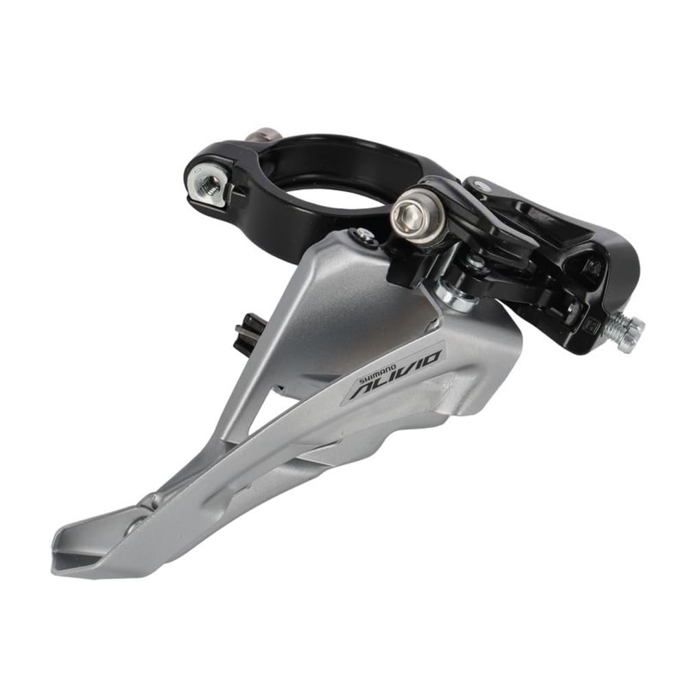 SHIMANO,EFDM3100MX6 Alivio FD-M3100-M Alivio front derailleur, 9-speed triple, side swing, mid clamp, Grey