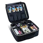 Travel Makeup Case,Samtour- Professional Cosmetic Makeup Bag Organizer,Accessories Case, Tools case (Black)