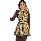 FairyCity Womens large Luxury Silk Scarf Satin Summer Scarf Lightweight Fashion Shawl Wrap