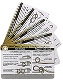 ReferenceReady WildCards Outdoor Knots - Knot Tying Cards with Mini Carabiner