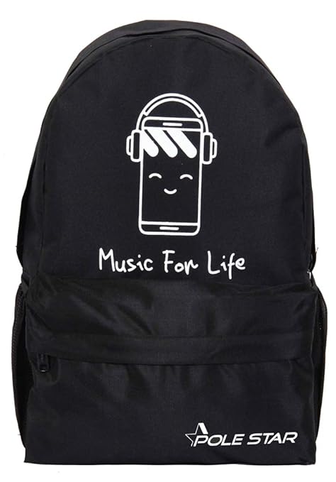 POLE STAR Impact Music Black Casual bagpack/College Backpack Bag