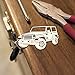 Wrenches & Bones Key Chain for Jeep Enthusiasts - Detailed JK/JKU/JL Stainless Steel Keychain for Jeep Wrangler Accessories Enthusiasts - Built (JK)