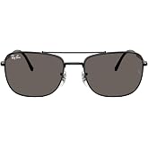 Ray-Ban Unisex Rb3755 Rectangular Sunglasses | In Arista Gold, Black &amp; Gunmetal. Polarized options available. Sizes: 59/62mm.