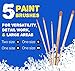 ETI Toys, 26 Piece Kids Art Painting Set with Wood Easel, 6 Princesses and Castles Themed Canvases, 12 Color Acrylic Paints, 5 Paint Brushes, Palette. Arts Studio for Artist Children Ages 6+ Years