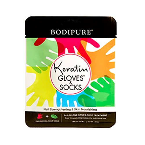 UPC 838347000946, Bodipure Keratin Combo Pack Pair of Socks and Gloves