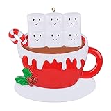 Hot Chocolate Marshmallow Mug Family Christmas Tree