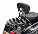 XFMT Motorcycle King Detachable Two-Up Luggage Rack for Harley Touring Road King Street Glide Road Glide Electra Glide 2009-Later, Gloss Black
