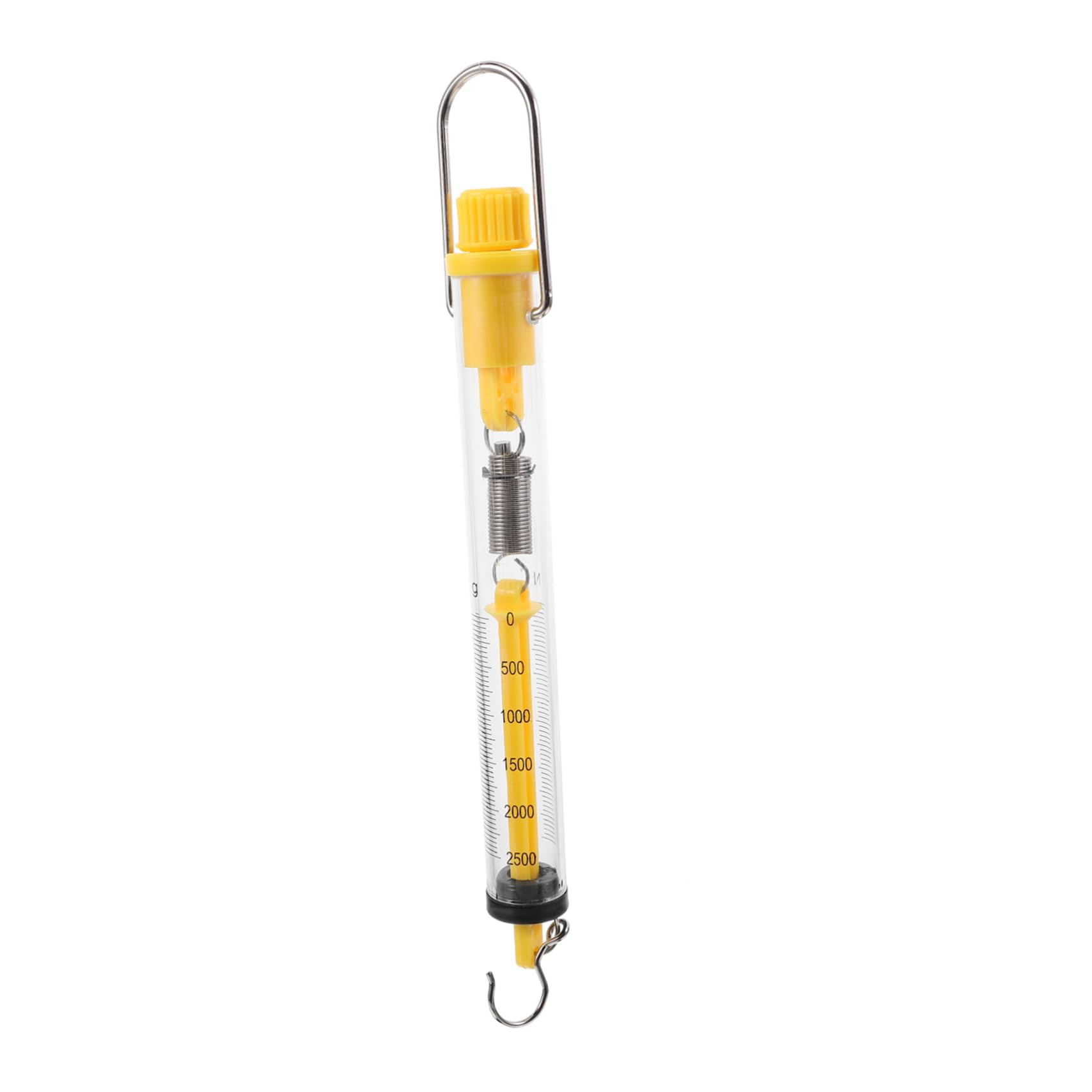 ULTECHNOVO 2.5Kg Portable Spring Scale Cylinder Dynamometer with Hanging Hook for Force Measurement and Weight Testing in Classroom and Laboratory