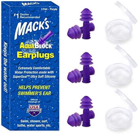 Mack's AquaBlock Swimming Earplugs