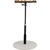 NOENNULL Bird Perch Stand, 11.8-37 Inch Height Adjustable, for Small to Medium Birds