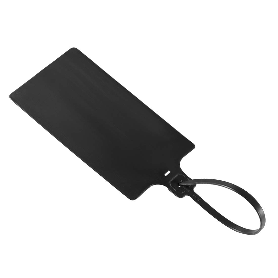 sourcing map Plastic Zip Ties Seals Anti-Tamper 255mm Length Large Size for Container Luggage, Black, Pack of 20