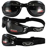 2 Motorcycle/aviator Goggles Googles Day Night Smoked and Clear Foldable for Compact Storage and Work Great in Dust Storms, Sunglasses For You