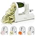 Sterline Spiral Vegetable Slicer, Premium 4 Blade Manual Spiralizer for Veggie Pasta Creations, Strong Stainless Steel Blades Cut Zucchini Zoodles, Cucumbers, Onions, BPA Free, White