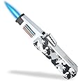 JETPRO Butane Torch Lighter One-Hand Operation Lighter with Adjustable Jet Flame Kitchen Cooking Torch (Butane Gas Not Included) (Camouflage)