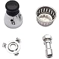 S SYDIEN Pressure Cooker Relief Jigger Valve 1Pc, Universal Pressure Cooker Jigger Valve with Exhaust Rod, Pressure Cooker Whistle for Weight Pressure Control 80KPA Safety Regulator, Anti-clog Design