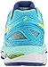 ASICS Women's Gel Kayano 22 Running Shoe, Ice Blue/Flash Yellow/Blue, 11 M US