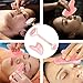 Jade Rose Quartz Roller for Face 2 in 1 Gua Sha Set Including Rose Quartz Roller and Jade Face Massager 100% Real Natural Jade Facial Roller Anti Aging Face Roller Massager by Rayfarmo