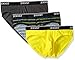 2(x)ist mens Cotton Stretch 3 Pack No-Show Brief