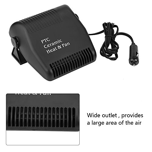 image for Keenso Portable 12V Car Auto Heating Cooling Fan Wide Outlet, Car Vehi