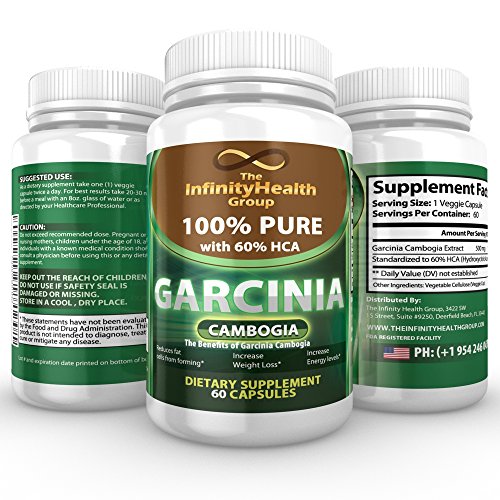 Premium Strength Garcinia Cambogia Extract, 60% HCA, Easy to take Weight Loss Supplement, Helping with your Weight Loss Diet!