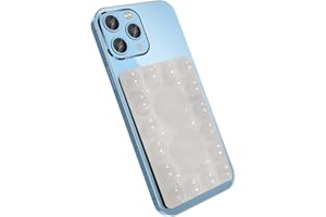 CMZZ Silicone Suction Phone Holder Mount, Adhesive Accessory for iPhone and Android, Hands-Free Mirror Shower Holder for TikTok Videos and Selfies (Transparent, Single Sided)