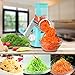 Lijade Multifunctional Rotary Mandoline Slicer Grinder,Vegetable Chopper,Nut Cheese Shredder,Cabbage Veggie Cutter with Round Graters Kitchen Chopping Tool