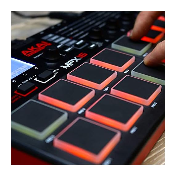 AKAI Professional MPX16 Portabler Finger Drumming Sample Pad