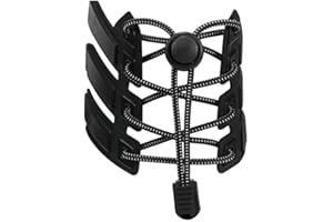 No-Tie Elastic Shoe Strings，Locking Mechanism & Speed Lacing，1 Pair