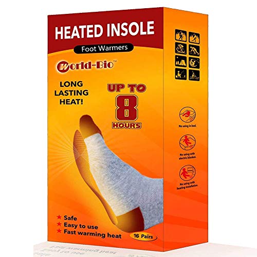 WORLDBIO Disposable Insole Foot Warmers Long Lasting Safe Natural